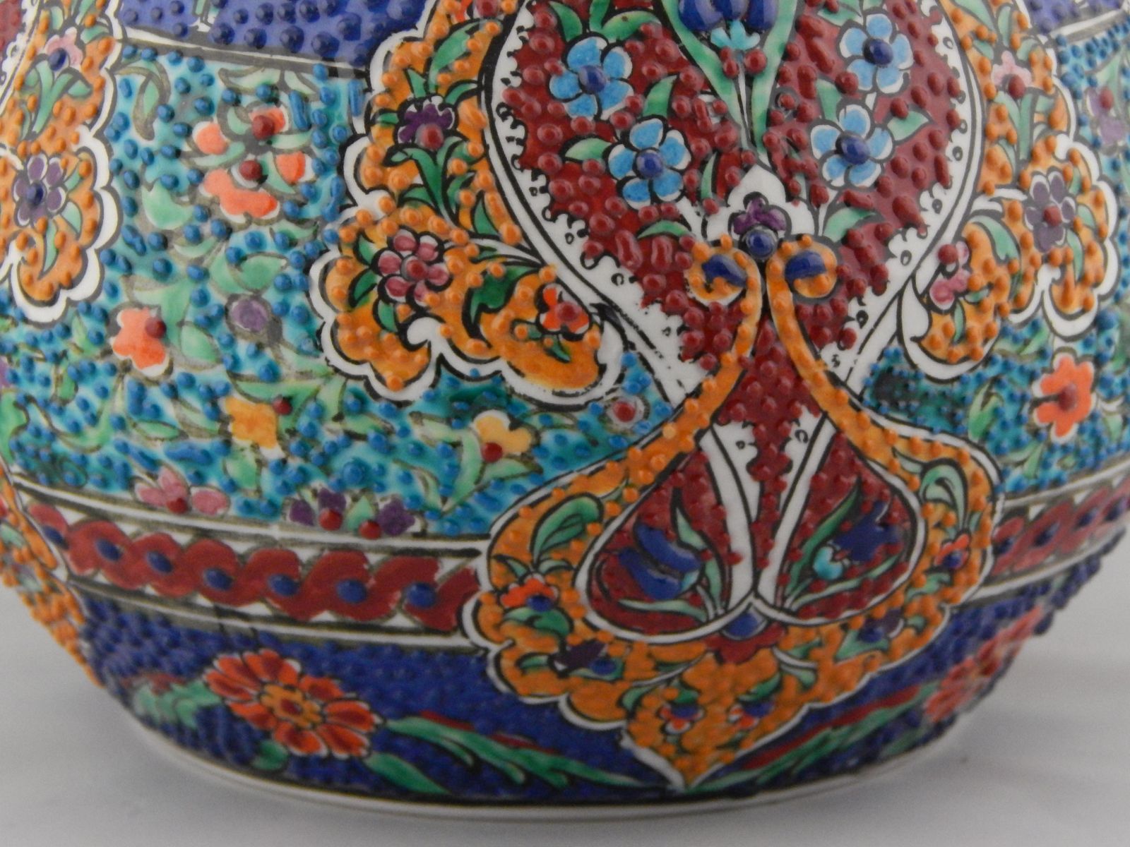 Unusual Turkish Ceramic Vase, 2000s photo vinterior