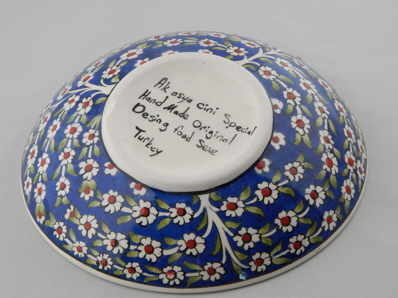 Tree Of Life Design Unusual Turkish Ceramic Bowl photo 186.0