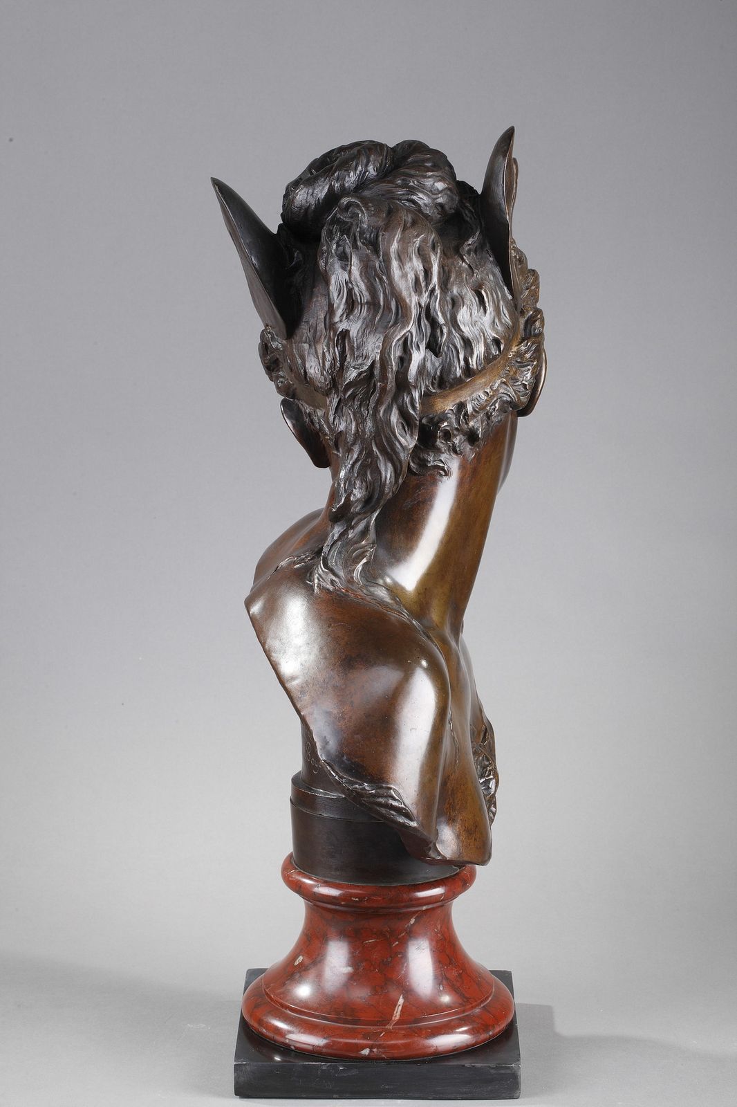 Buste de « Psyché » en bronze patiné, par Boyer et Rolland photo Art