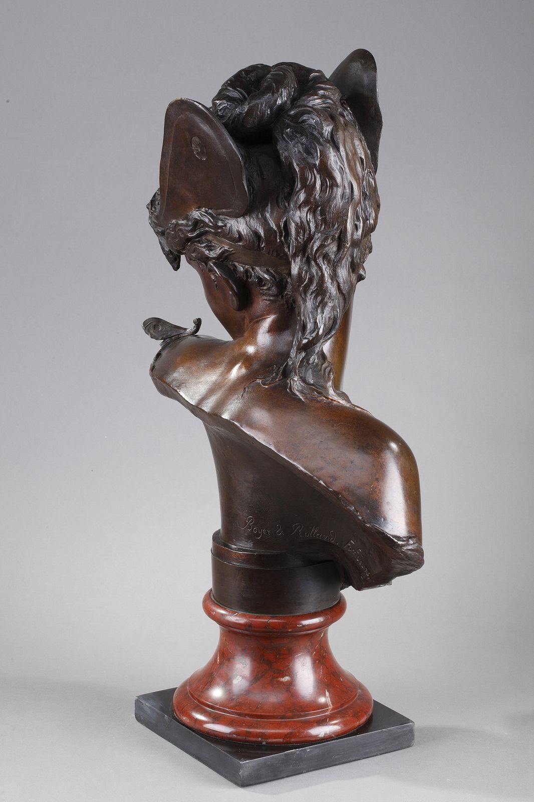 Buste de « Psyché » en bronze patiné, par Boyer et Rolland photo 4834.0