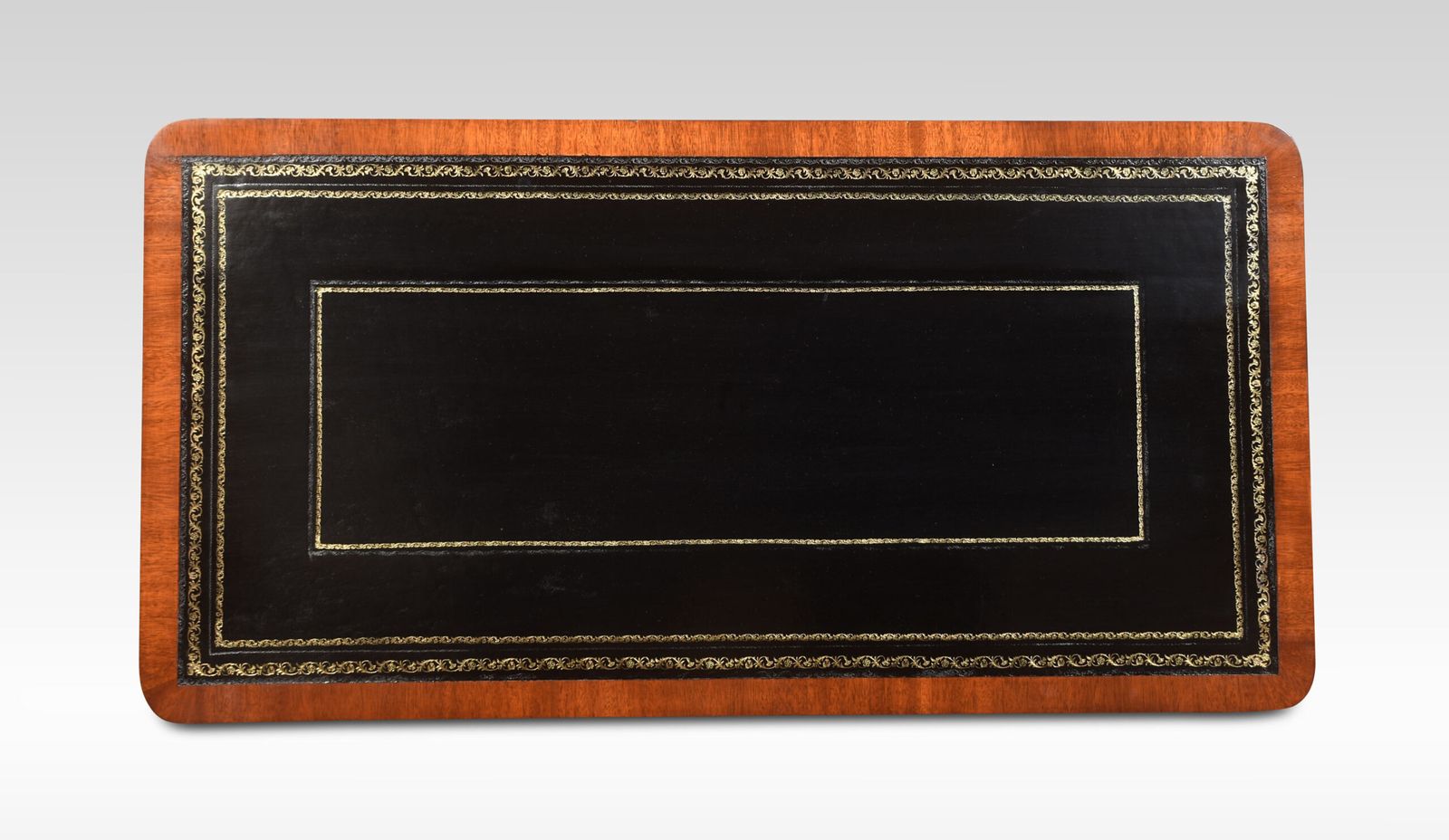 Mahogany Two Drawer Writing Table photo for sale