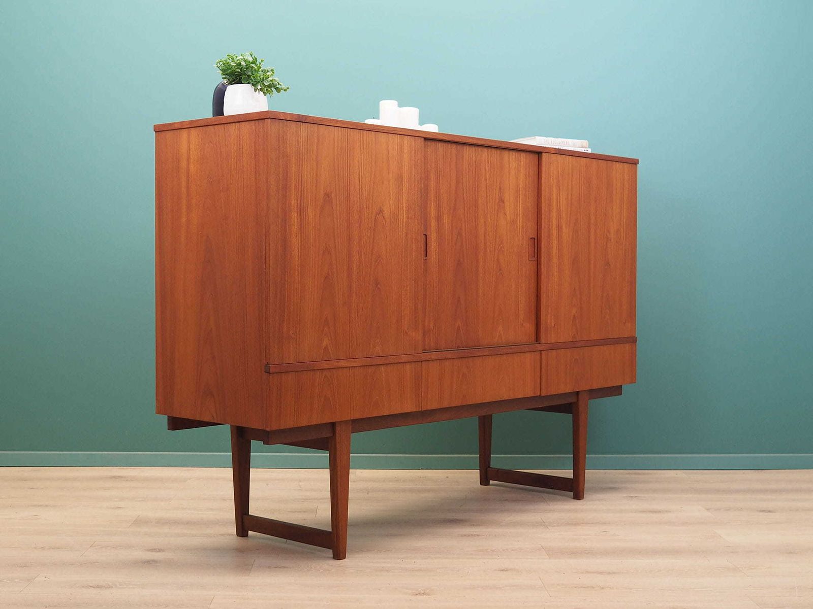 Teak Highboard, Danish Design, 1960s, Production: Denmark photo 2569.0