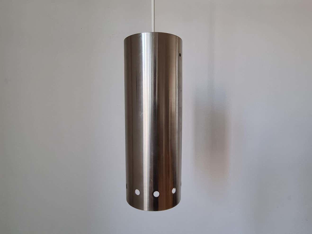 photo vinterior Set Of Three Chrome Mid Century Pendants, Denmark, 1970s