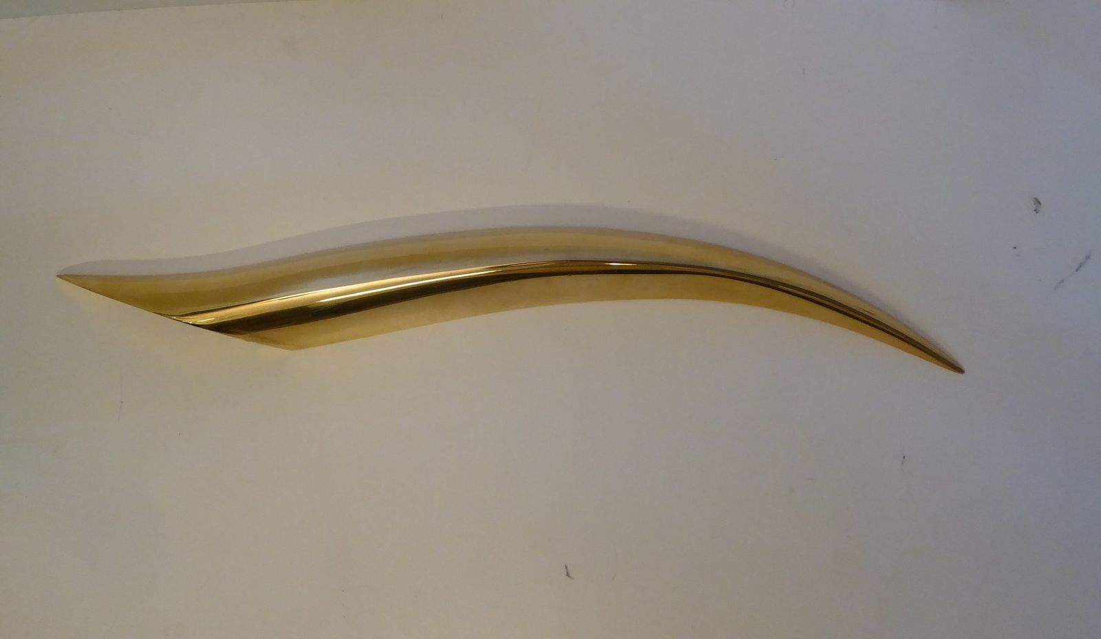 Table Lamp + Sconce Richard Derquet Lucien Gau France Antilope Large Format, 1980s, Set Of 2 photo vinterior