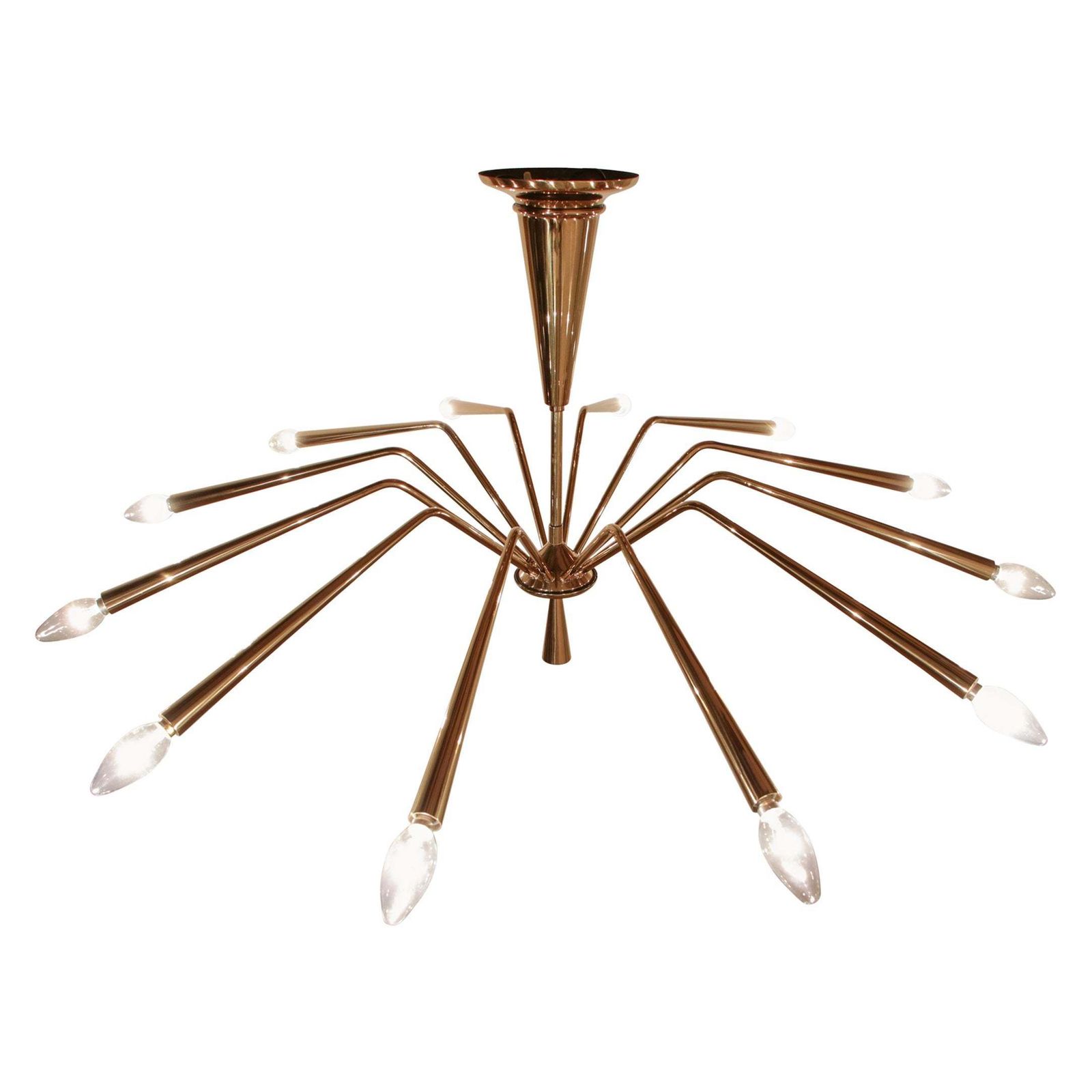 Italian Mid Century Modern Torlasco Chandelier, Model 342, Lumi Milano, 1950s