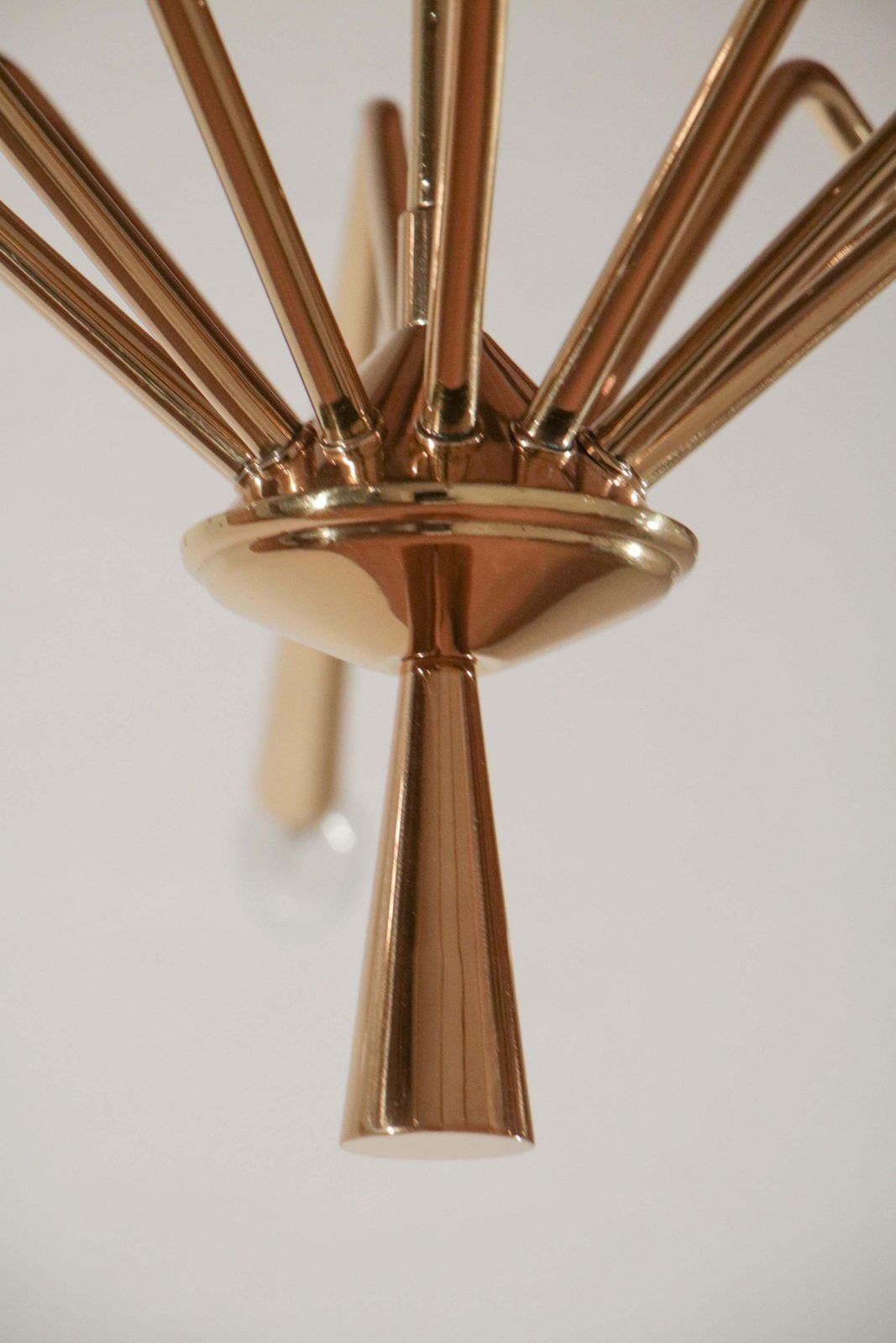 6586.0 Italian Mid Century Modern Torlasco Chandelier, Model 342, Lumi Milano, 1950s photo