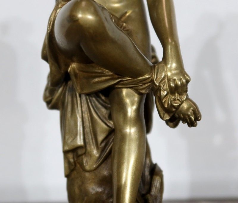 Bronze Of A Bather, By A. Carrier Belleuse, Mid 19th Century photo vinterior