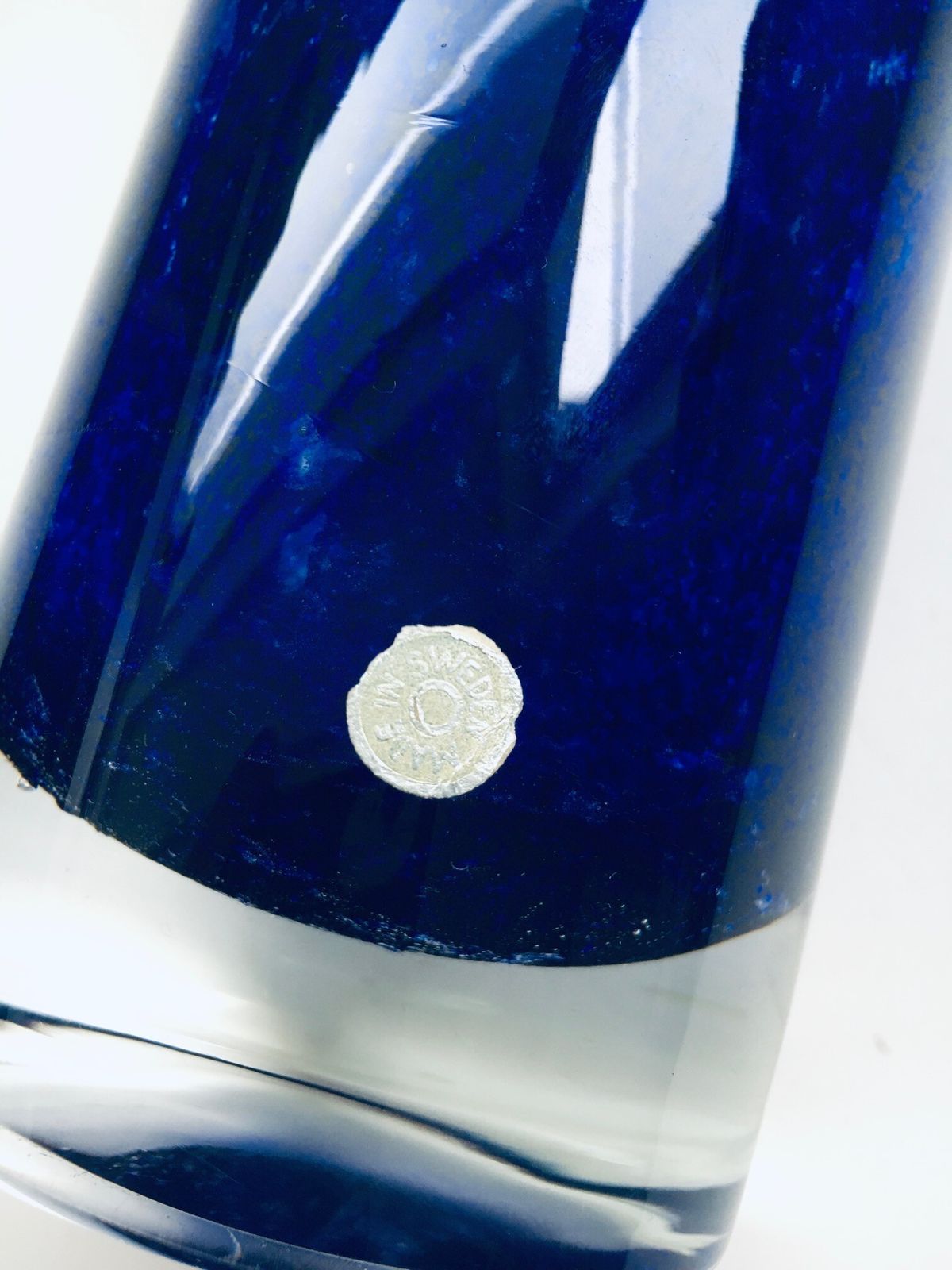photo furniture Midcentury Scandinavian Design Art Glass Vase, 1960's Sweden