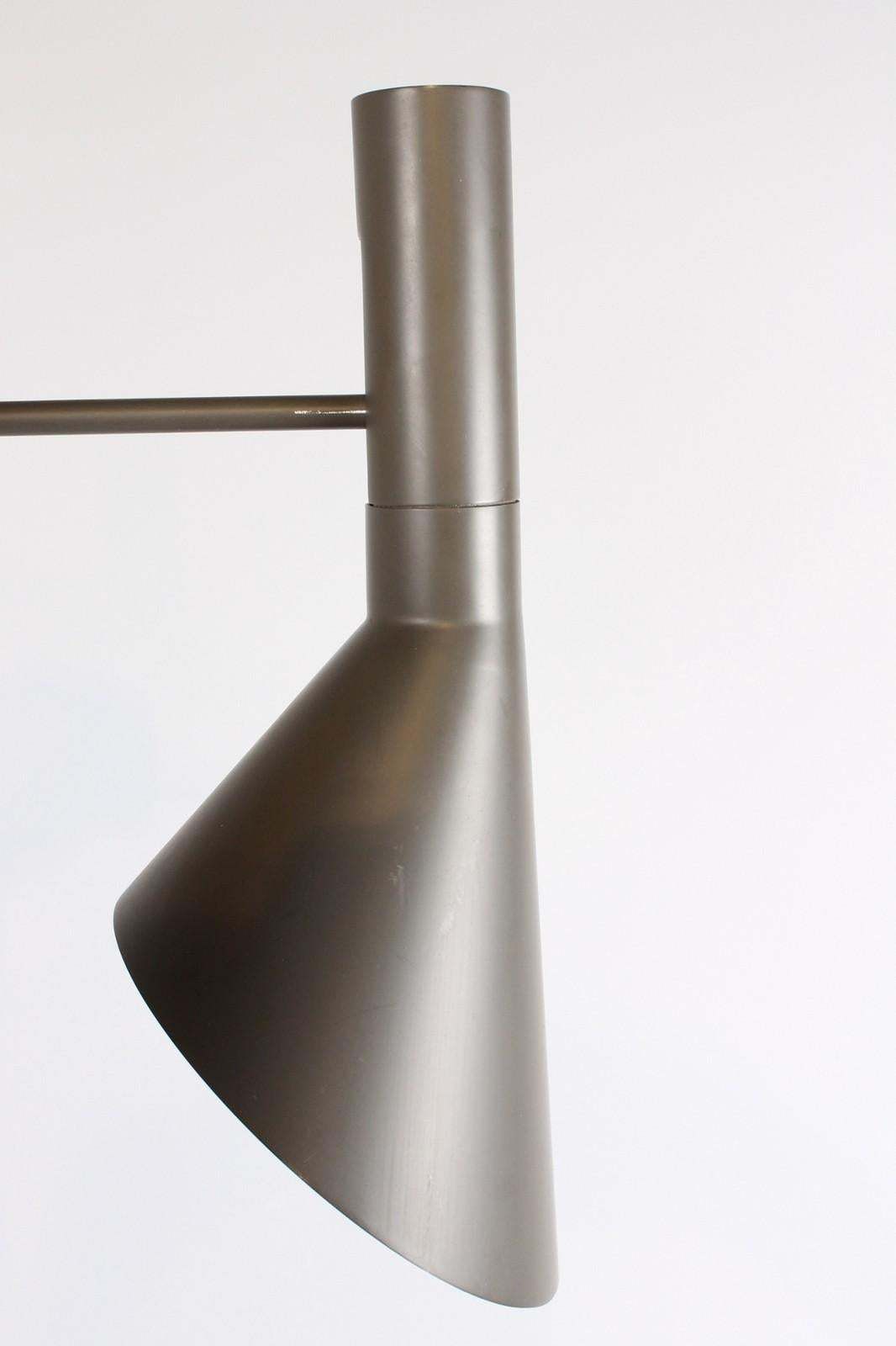 Large Grey Aj Wall Lamp By Arne Jacobsen For Louis Poulsen, 1960s photo furniture