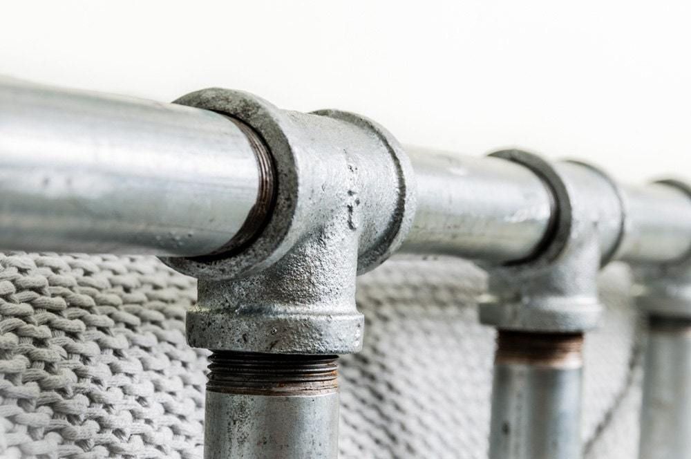 Paula Galvanised Steel Pipe And Industrial Scaffolding Fittings Kingsize Bed Frame photo furniture