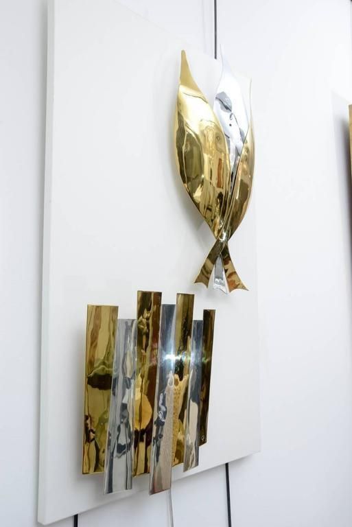 Fantastic Sconce By Henri Perrichaud, Brassware, Circa 1960, Unique Piece photo buy