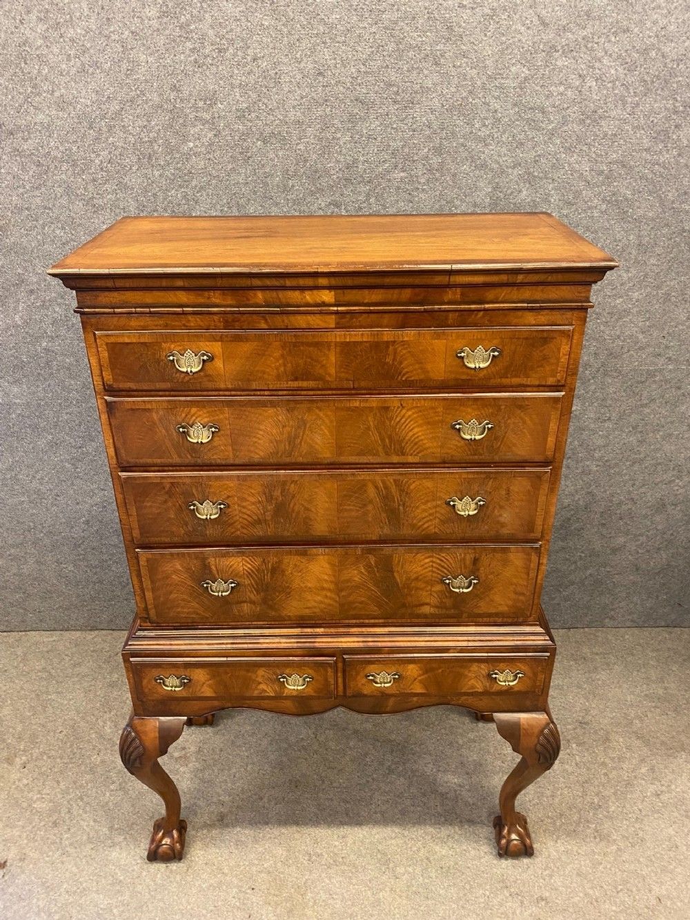 George I Style Walnut Chest Of Drawers On Stand photo Furniture