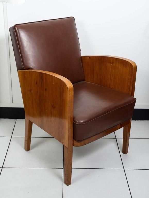 Damon Art Deco Set Of 20 Armchairs, French, Circa 1930