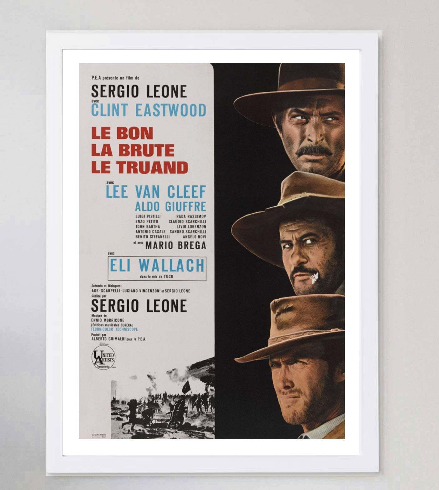 The Good, The Bad, And The Ugly (French)  Original Vintage Poster photo for sale