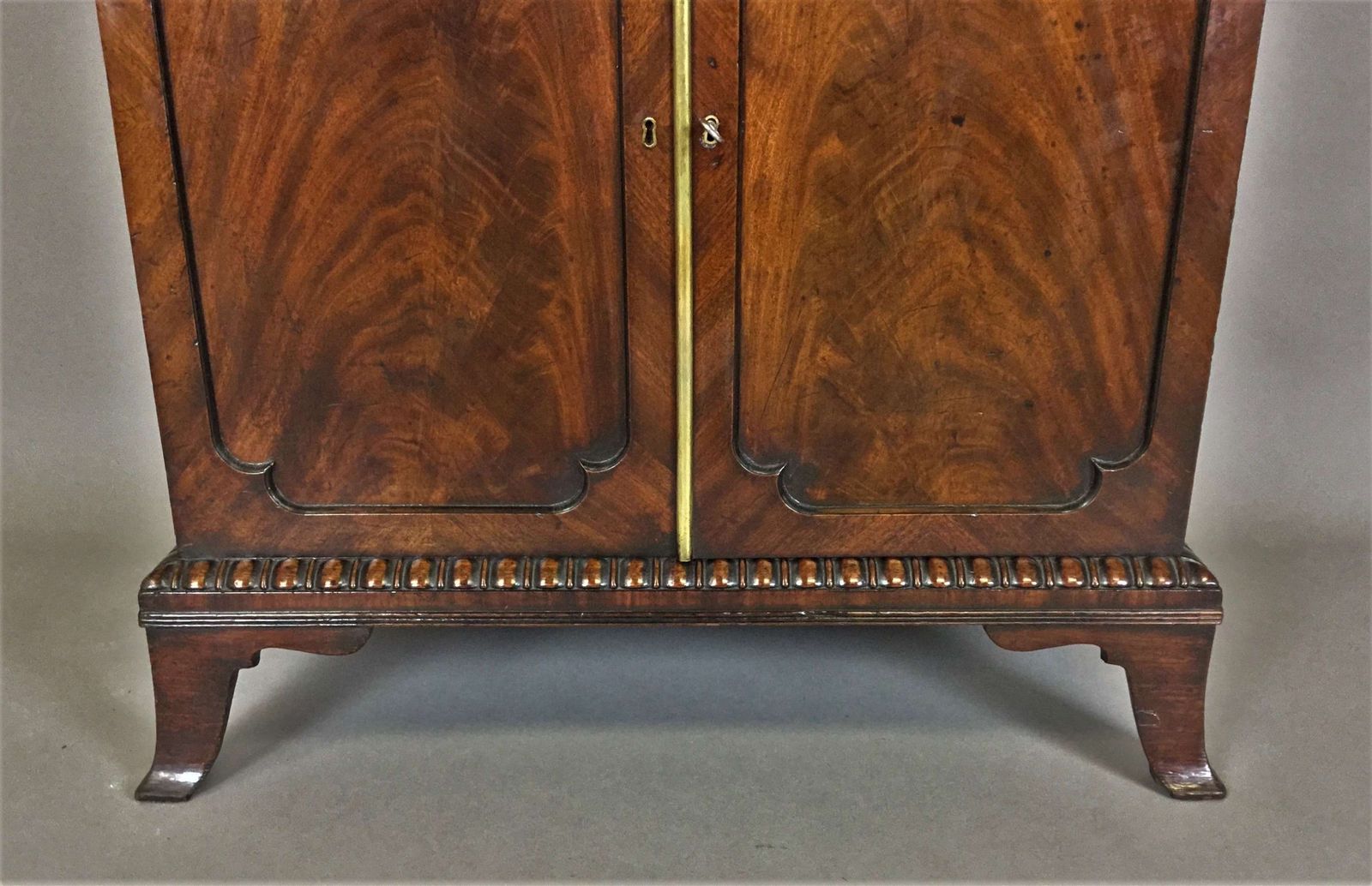 Regency Mahogany Secretaire Cabinet Of Small Proportions photo for sale