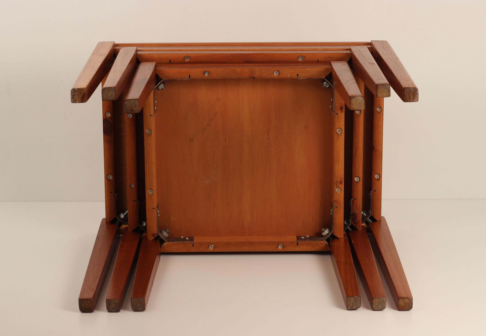 photo buy Scandinavian Modern Danish Teak Nest Of 3 Tables By Mobelfabrikken Toften 1960’s