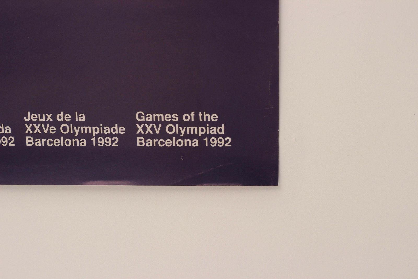 Original Barcelona 1992 Olympic Poster By Josep Guinovart For The Xxv Olympiad photo vintage