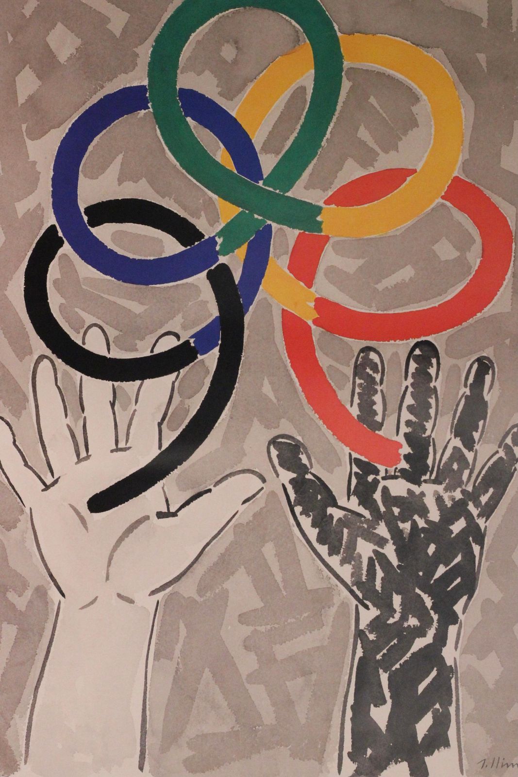 Barcelona Summer Olympic Poster 1992 By Artist Robert Llimós For The Xxv Games photo Art