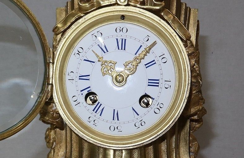 photo furniture Gilt Bronze Clock, Louis XVI Style, Napoleon III Period, Mid 19th Century