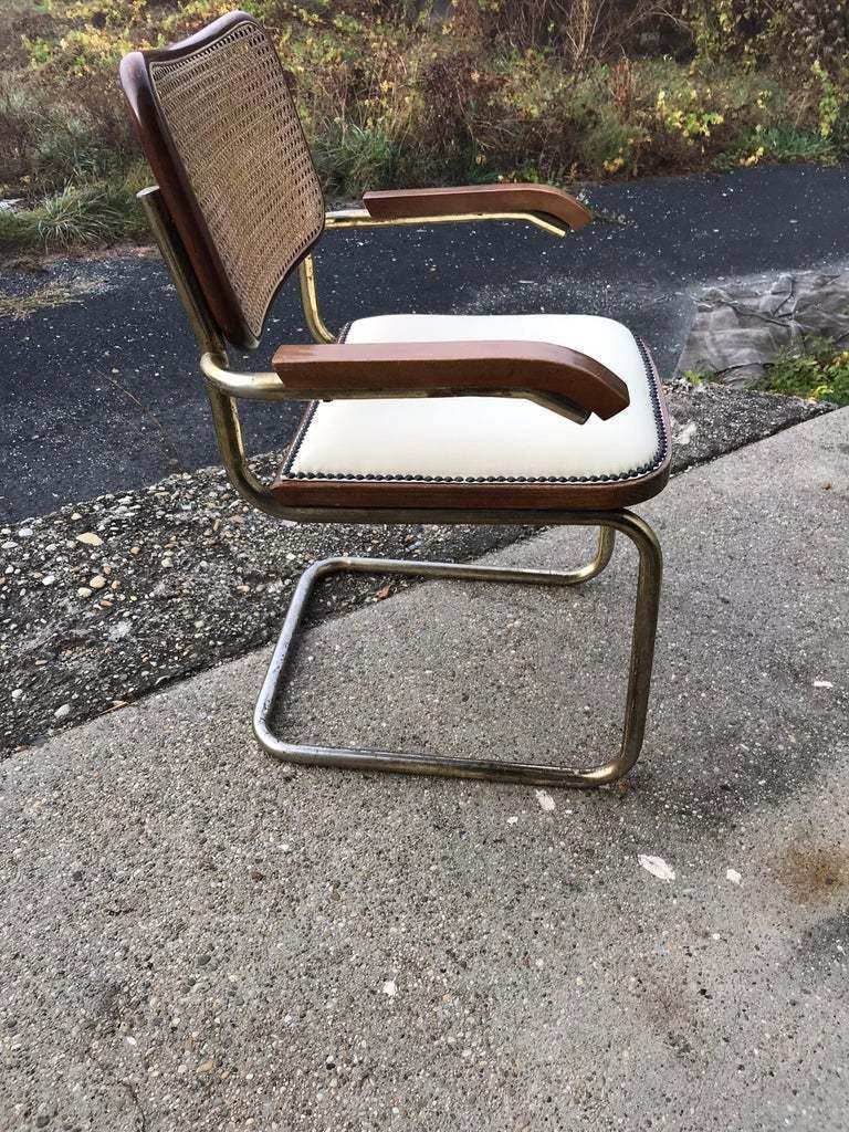 Mid Century Modern Upholstered Cesca Chair Of Marcel Breuer, Italy, 1970 photo Furniture