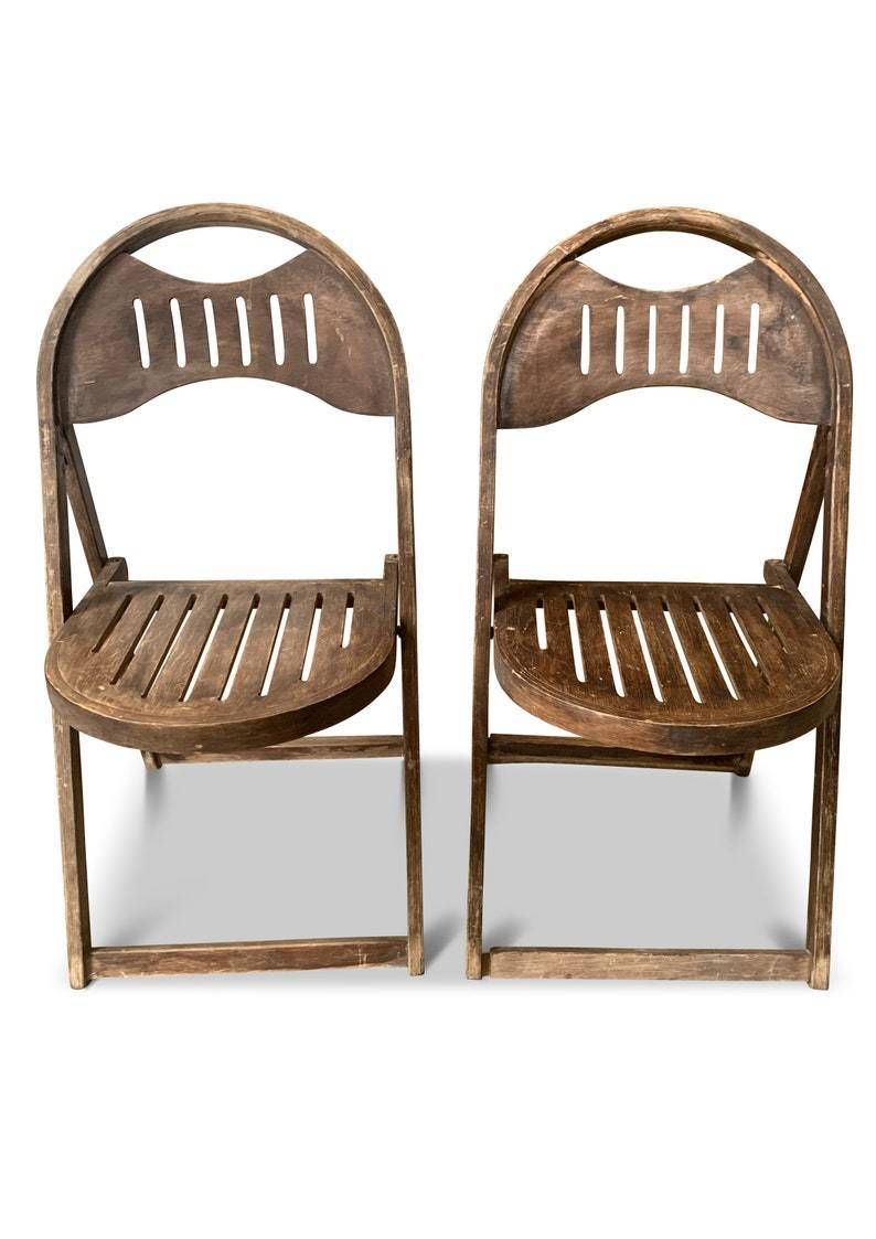Mid Century Bentwood Folding Wooden 1950's Chair Price Per Chair Two Chairs In Stock Ol photo Furniture