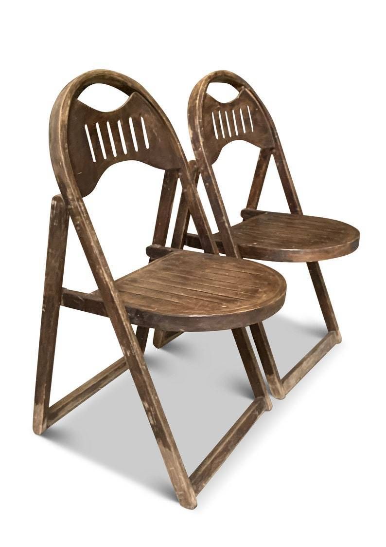 Mid Century Bentwood Folding Wooden 1950's Chair Price Per Chair Two Chairs In Stock Ol photo vinterior