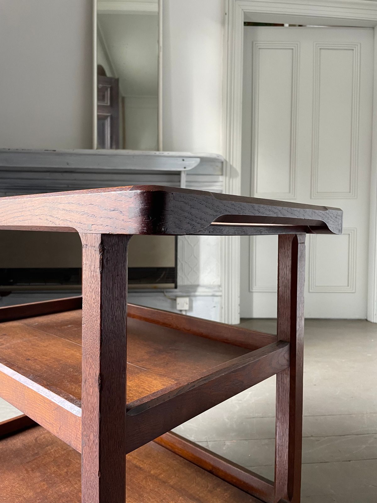 photo for sale Stanley Webb Davies Oak Bar Cart