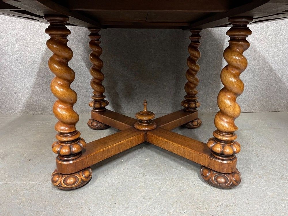 Victorian Library Drum Table, 1800s photo furniture