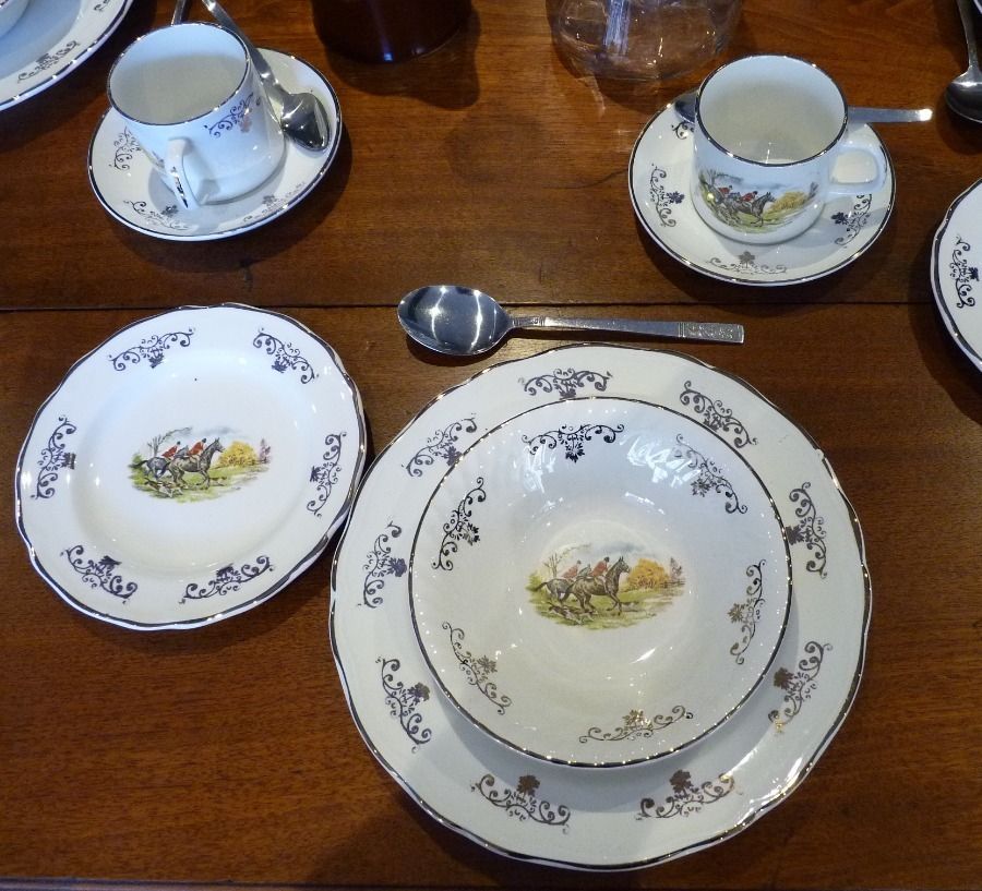 Vintage Breakfast Dining Set Six Place Settings photo furniture
