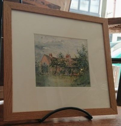 Watercolour Painting Of Cottage And Garden 'Barton', Signed And Dated (1898)