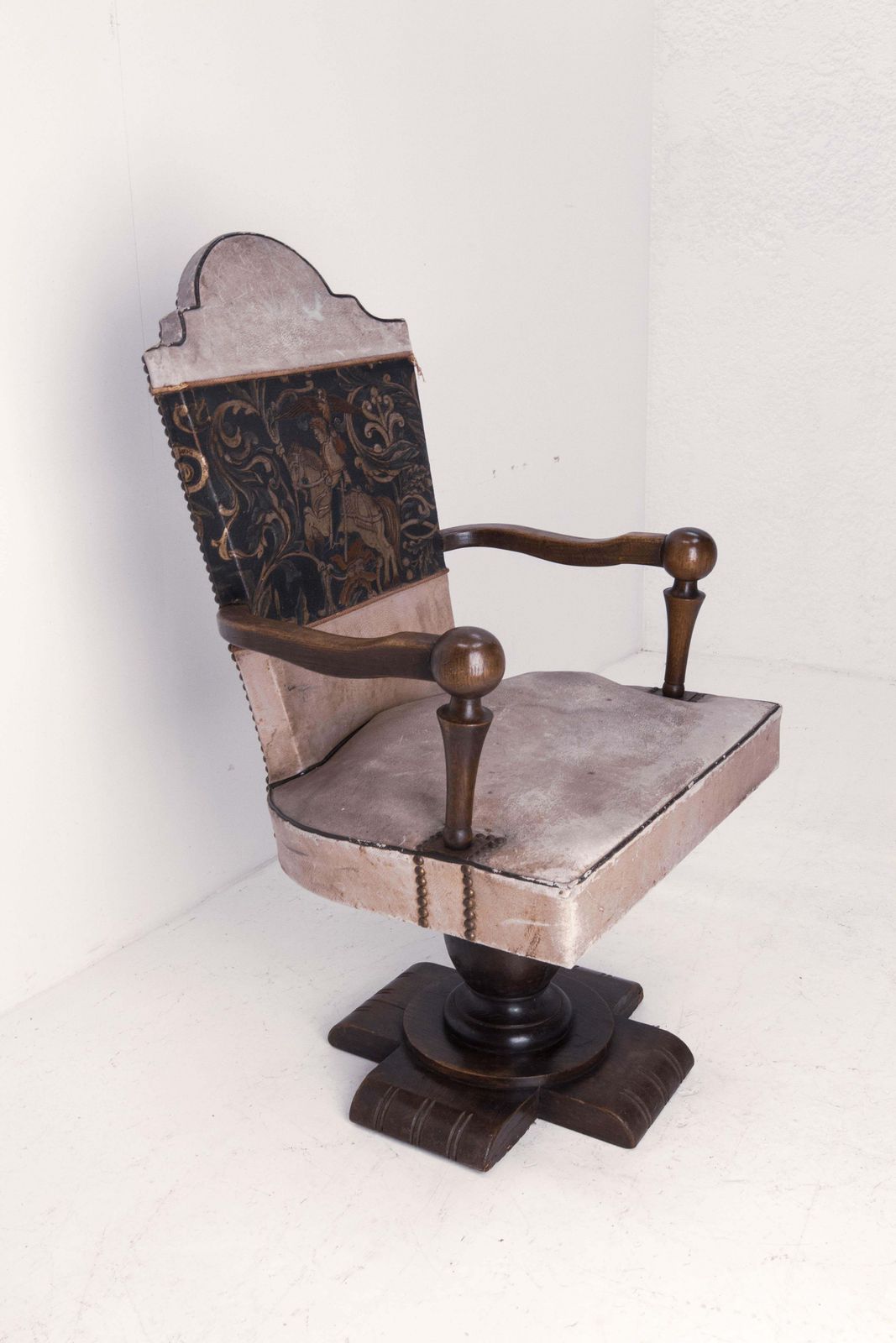 Spanish Mid Century Swivel Armchair Desk Chair Circa 1940 photo buy