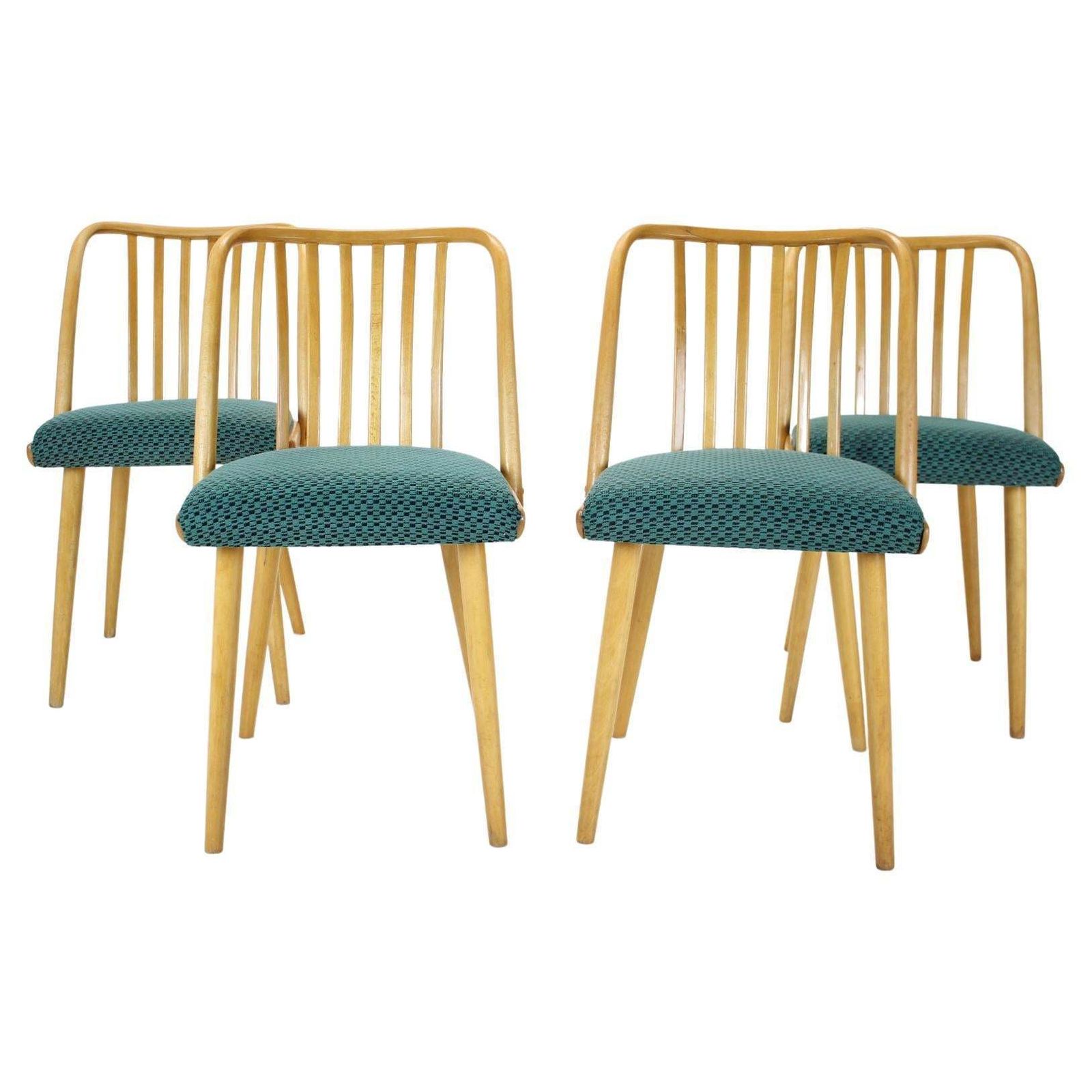 1960s Antonin Suman Set Of Four Dining Chairs, Czechoslovakia photo furniture