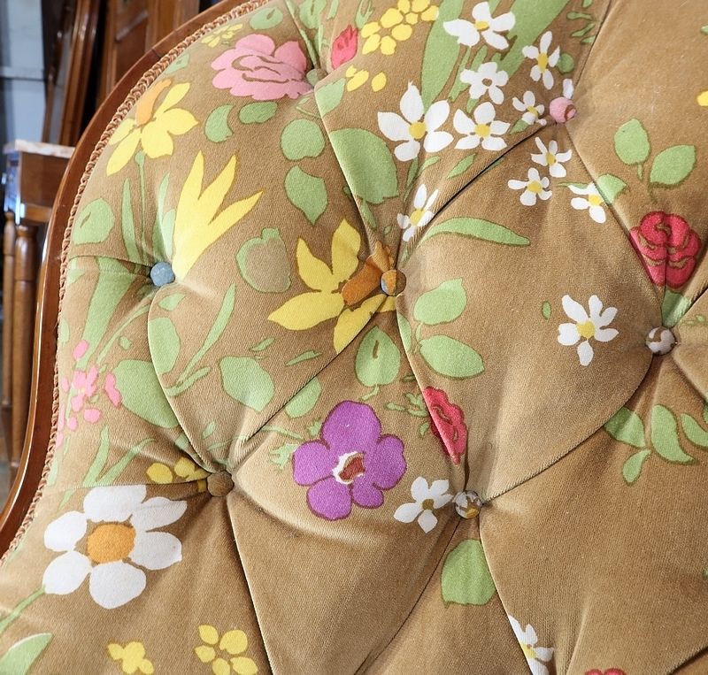 Small Cherry Wood Wing Sofa, Restoration Period, Early 19th Century photo 4089.1