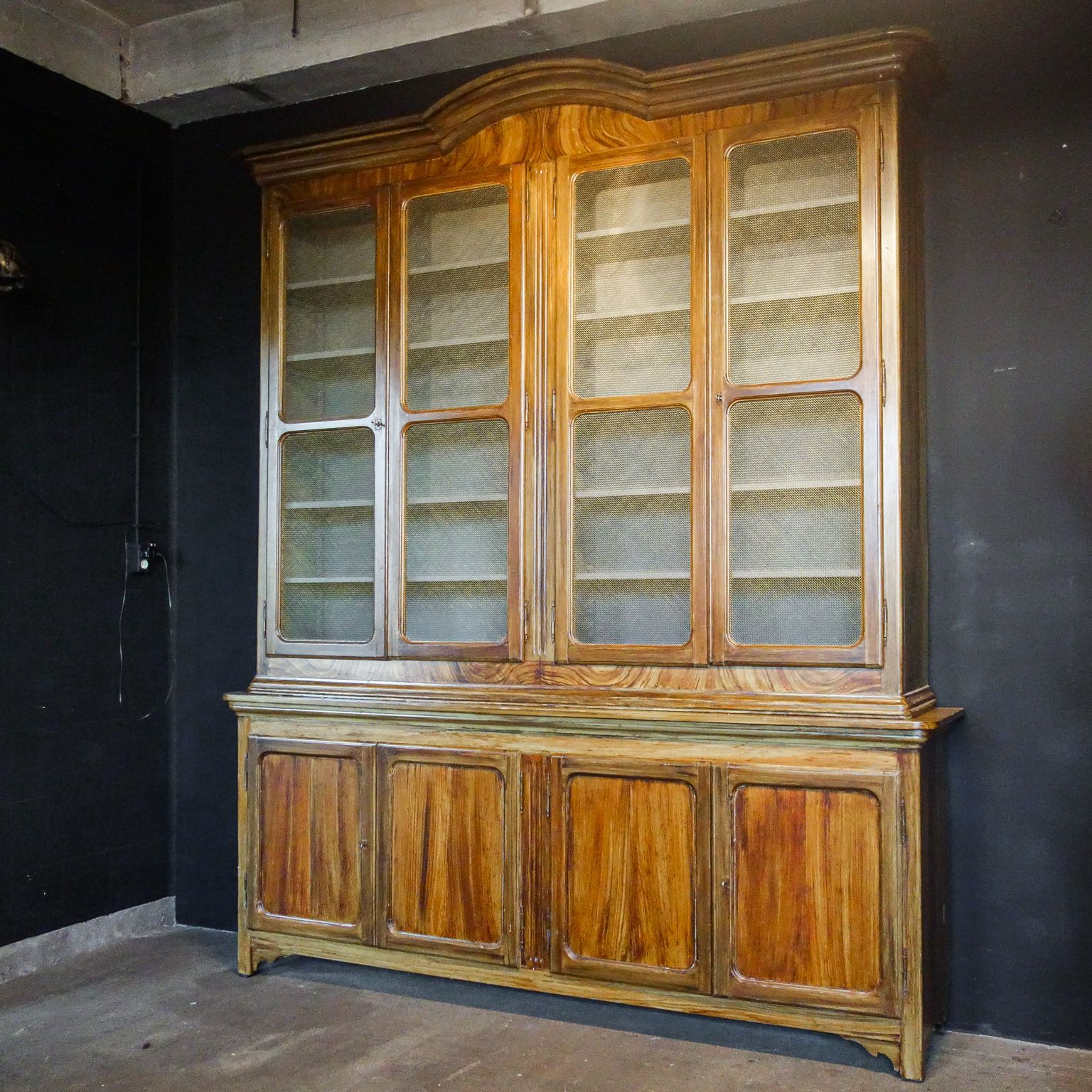 Huge Vintage Bookcase Wood photo furniture