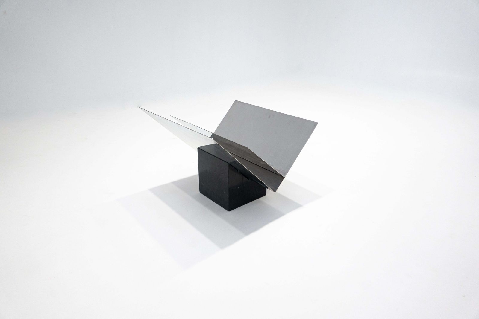 Mid Century Modern Magazine Rack By Sergio Asti, Marble And Steel, Italy, 1960s photo furniture