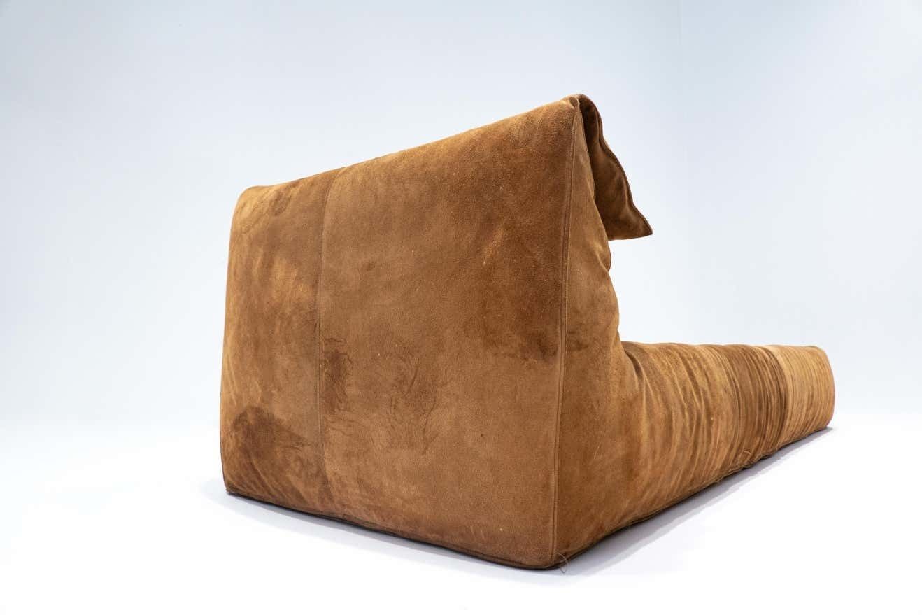 photo furniture Mid Century Modern Bambole Daybed By Mario Bellini, Suede, C&B Italia, 1970s
