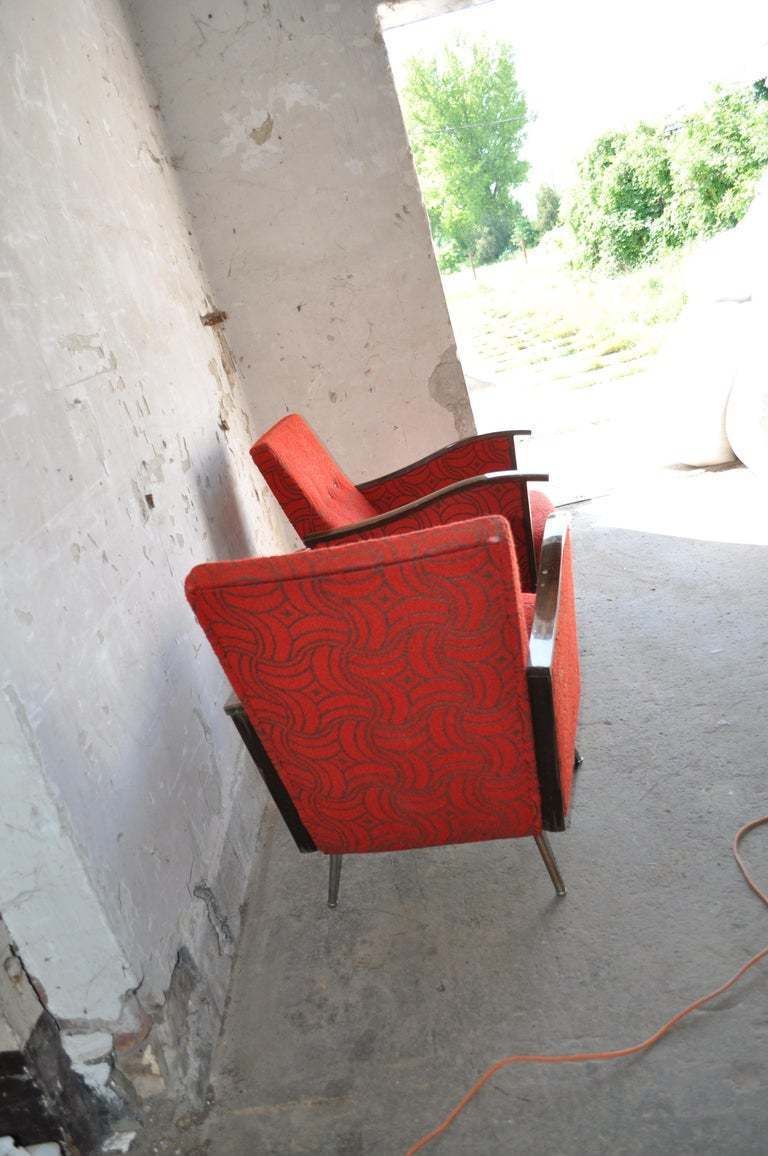Pair Of Bauhaus Steel And Wood Club Chairs photo furniture