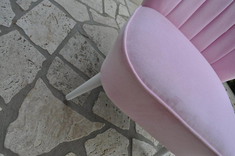 Midcentury 1950s 1960s Original Red Cocktail Chair Armchair photo for sale