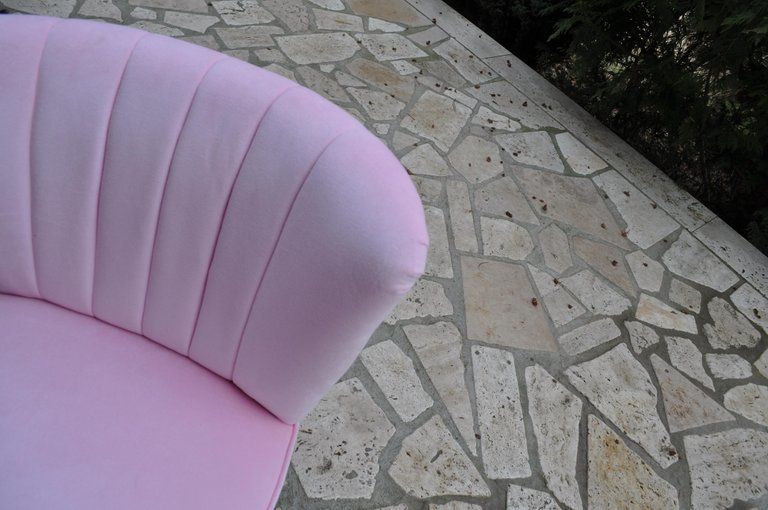 photo furniture Midcentury 1950s 1960s Original Red Cocktail Chair Armchair