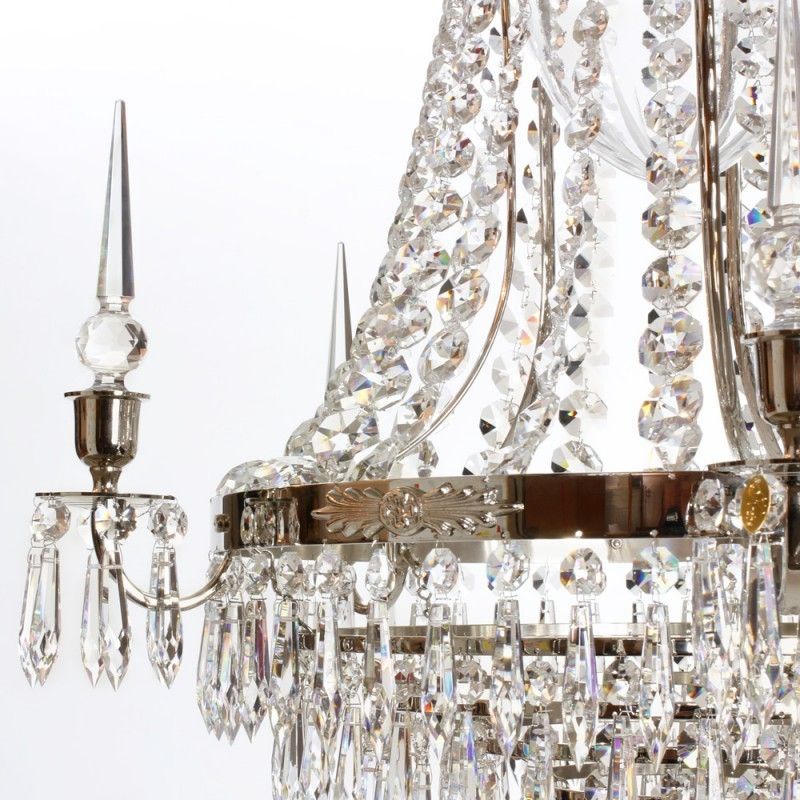 Large Nickel Bathroom Chandelier Ip44 photo Lighting