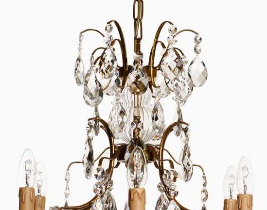 Crystal Chandelier With Electric Candle Lights: 6 Arms photo Lighting