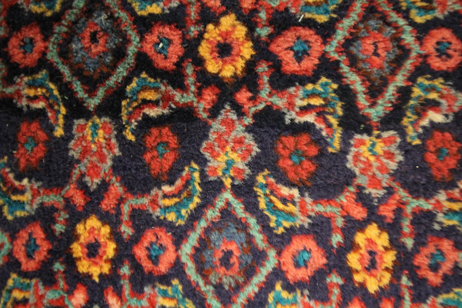 All Over Red Oriental Area Rug Handmade Traditional Geometric Carpet photo 3950.0