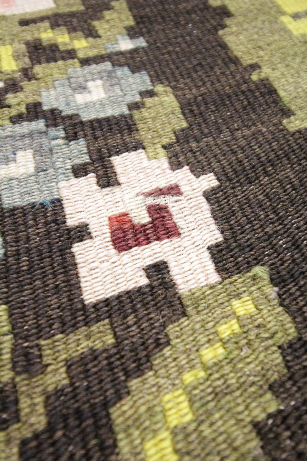 Textiles Handmade Kilim Traditional Floral Carpet Livingroom Moldavian Area Rug photo