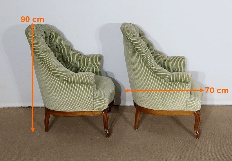 photo buy Pair Of Armchairs, Napoleon III Period, Mid 19th Century