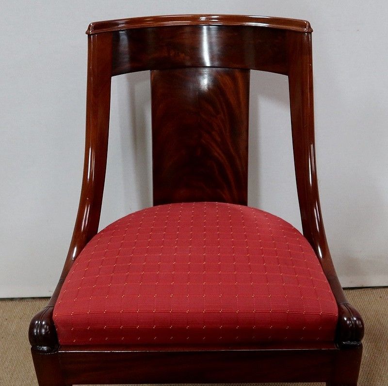 photo for sale Four Mahogany Chairs, Restoration Period  1st Part Of The 19th Century