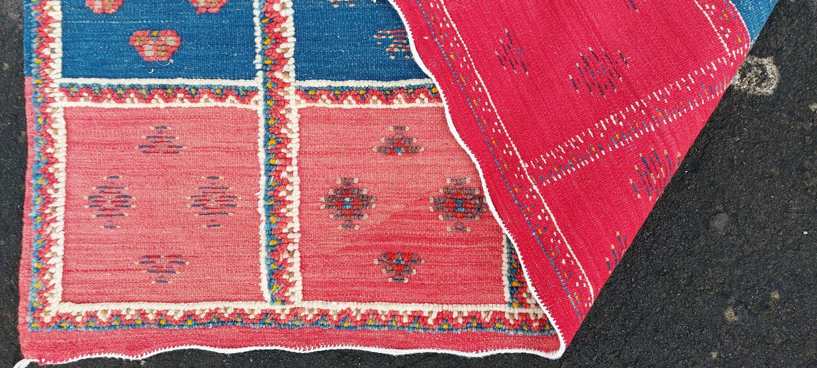 No Custom Fee. Shipped From Uk/6.5x3.2 Ft/ Handmade Traditional Moroccan Rug. Berber Carpet Natural Wool And Camel Hair photo vintage