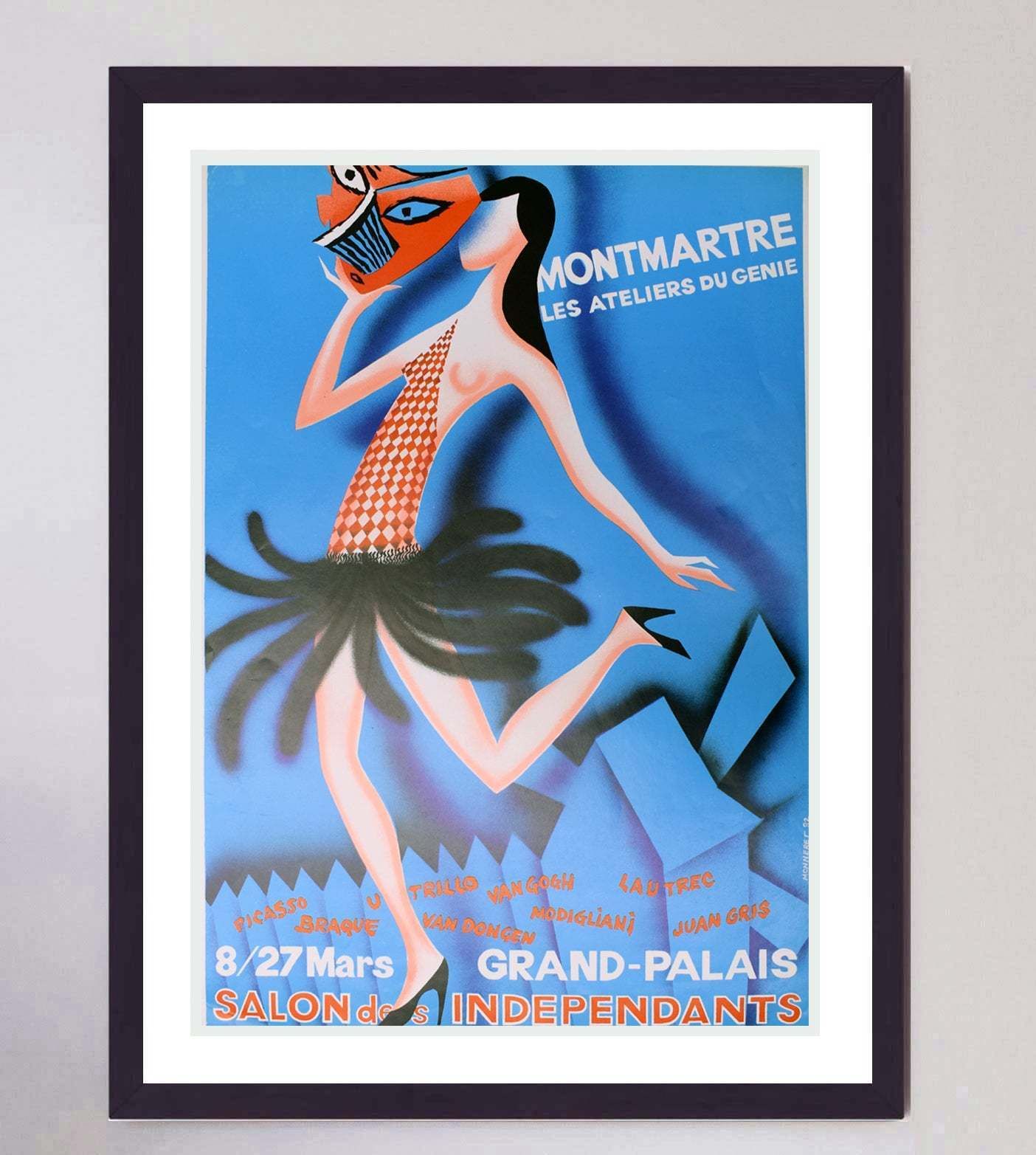 Montmartre   Ateliers Du Genie Original Vintage Poster photo furniture