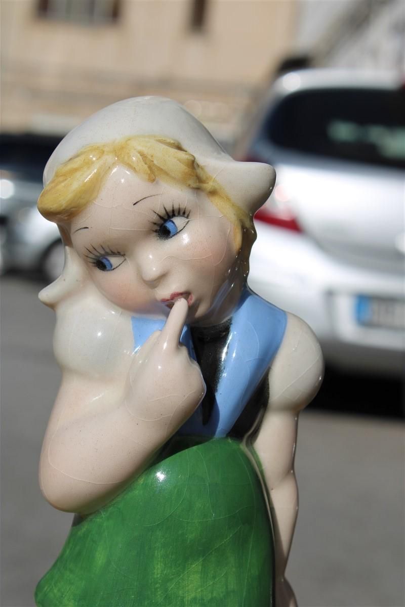 Art Saca Country Girl Sculpture By Leopold Anzengruber Austria, 1940s photo