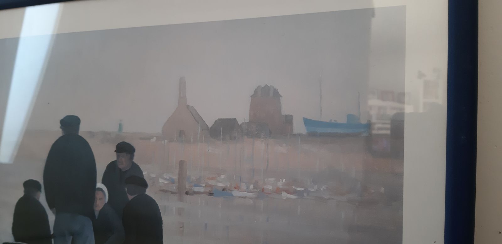 Original Lithograph By Jean Le Rohellec Scene Of Life In Brittany, photo Art