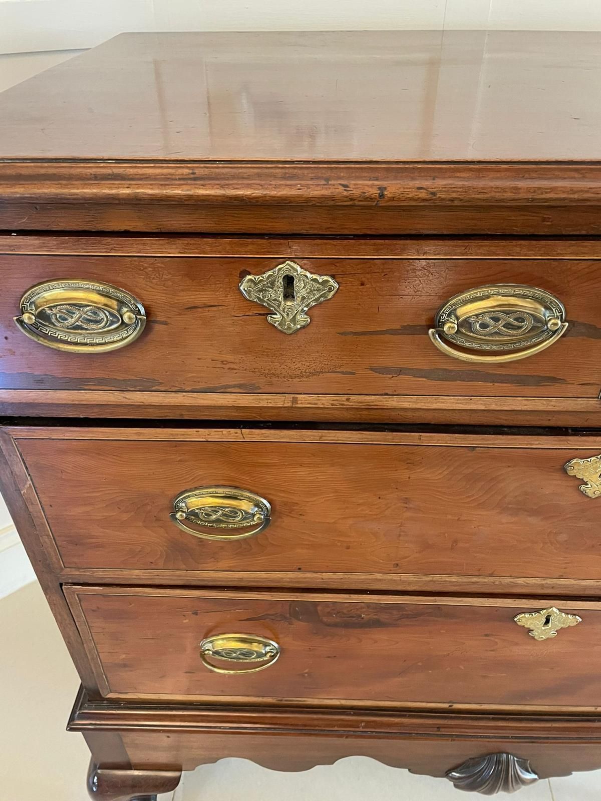 photo for sale Antique George III Quality Mahogany Chest On Stand